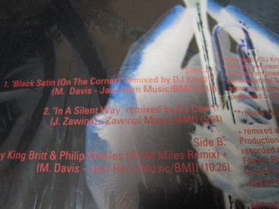 Miles Davis Panthalassa Remix Japan 12 inch Single Vinyl DJ Krush
