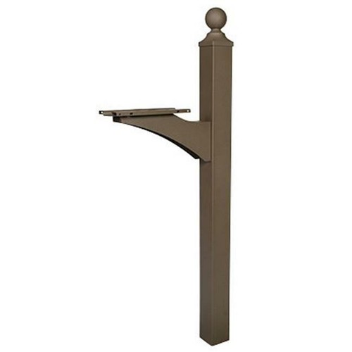 Gibraltar Mailboxes Landover Aluminum Bronze Mailbox Post LP000BZ0 for
