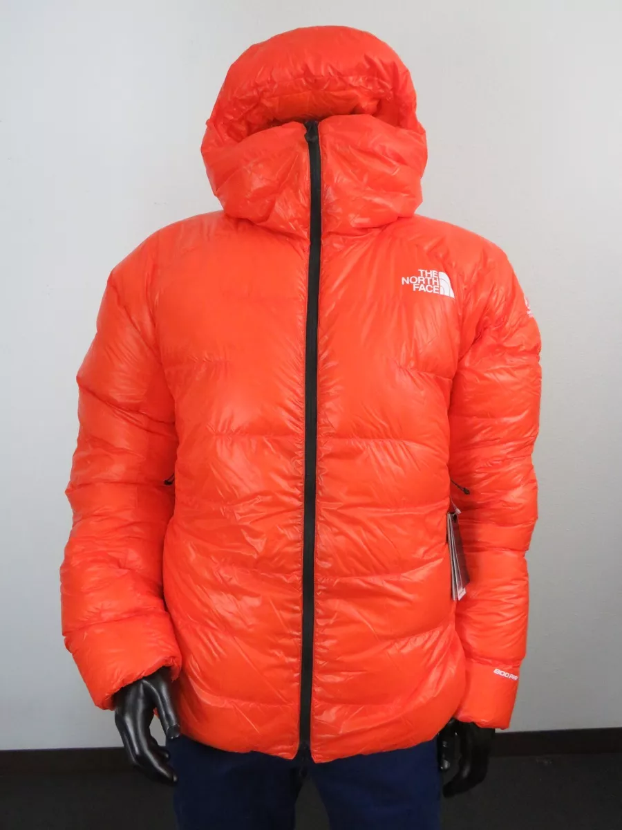 Mens The North Face Summit L6 Cloud Down Insulated Climbing Parka Jacket Orange
