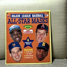 1990 Major League Baseball All-Star Masks Hot Rookies Book New