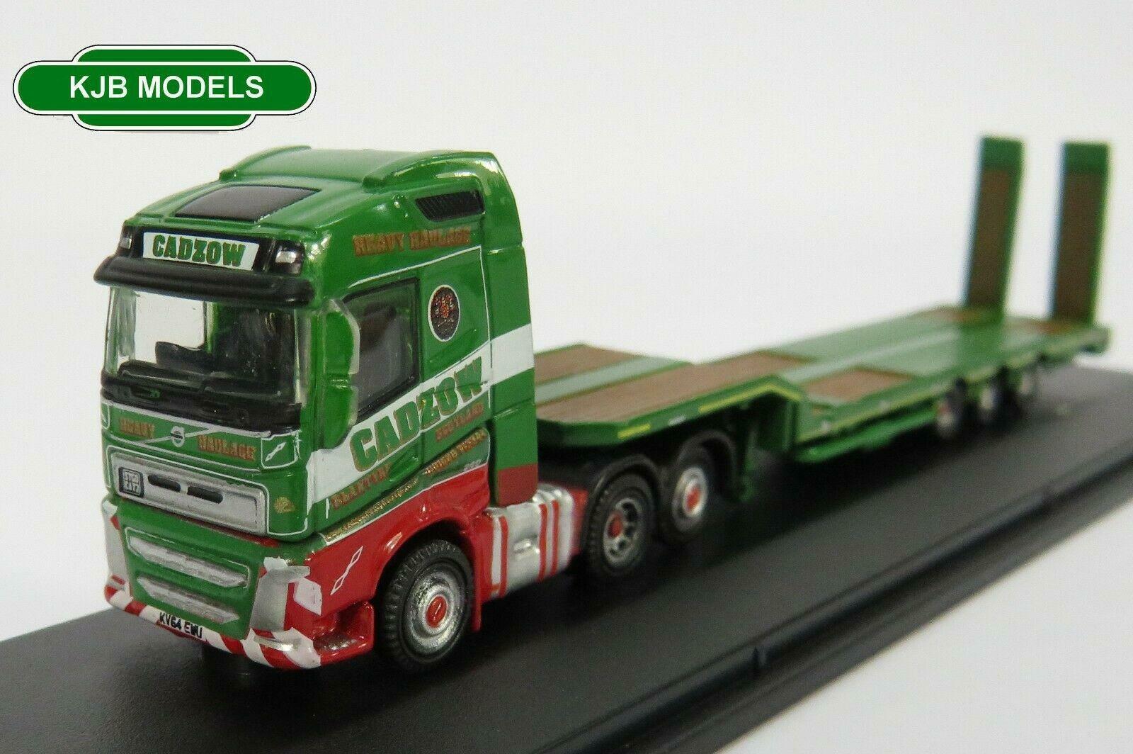 Oxford Diecast NVOL4007 Volvo FH4 LowLoader Cadzow Lorry N Gauge Railway Vehicle