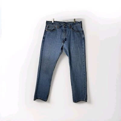 Vintage Y2K Levi's 505 Jeans Blue Original Riveted 36X32 Distressed