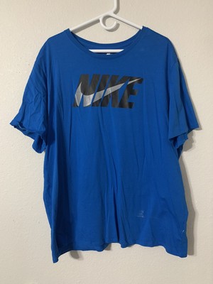 The Nike Tee Blue Athletic Cut Men's XXL 2XL — Free Shipping | eBay