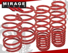 For 90-97 Honda Accord DX EX LX SE Red Suspension Coil Lowering Spring Set of 4