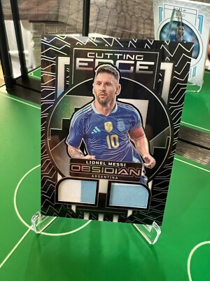 Lionel Messi 2023-24 Panini Obsidian Soccer Cutting Edge