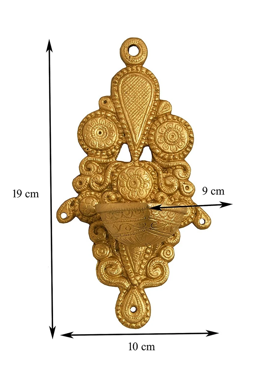 Brass wall sale hanging diya