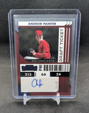 Andrew Painter 2022 Panini Contenders Draft Ticket #24/49 RC Auto Phillies PT-AP