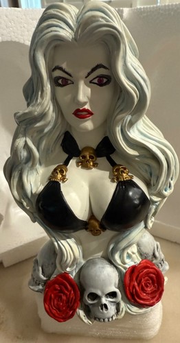 2007 SDCC Brian Pulido's Lady Death Mini Bust Ruby Editions LTD to 100 Signed - Picture 8 of 13