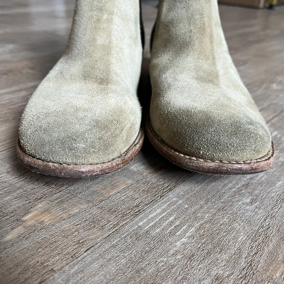 Botas Chelsea Frye Tostadas Gamuza Botines Sin Cordones para Mujer Talla 7 B Foto 4 de 4