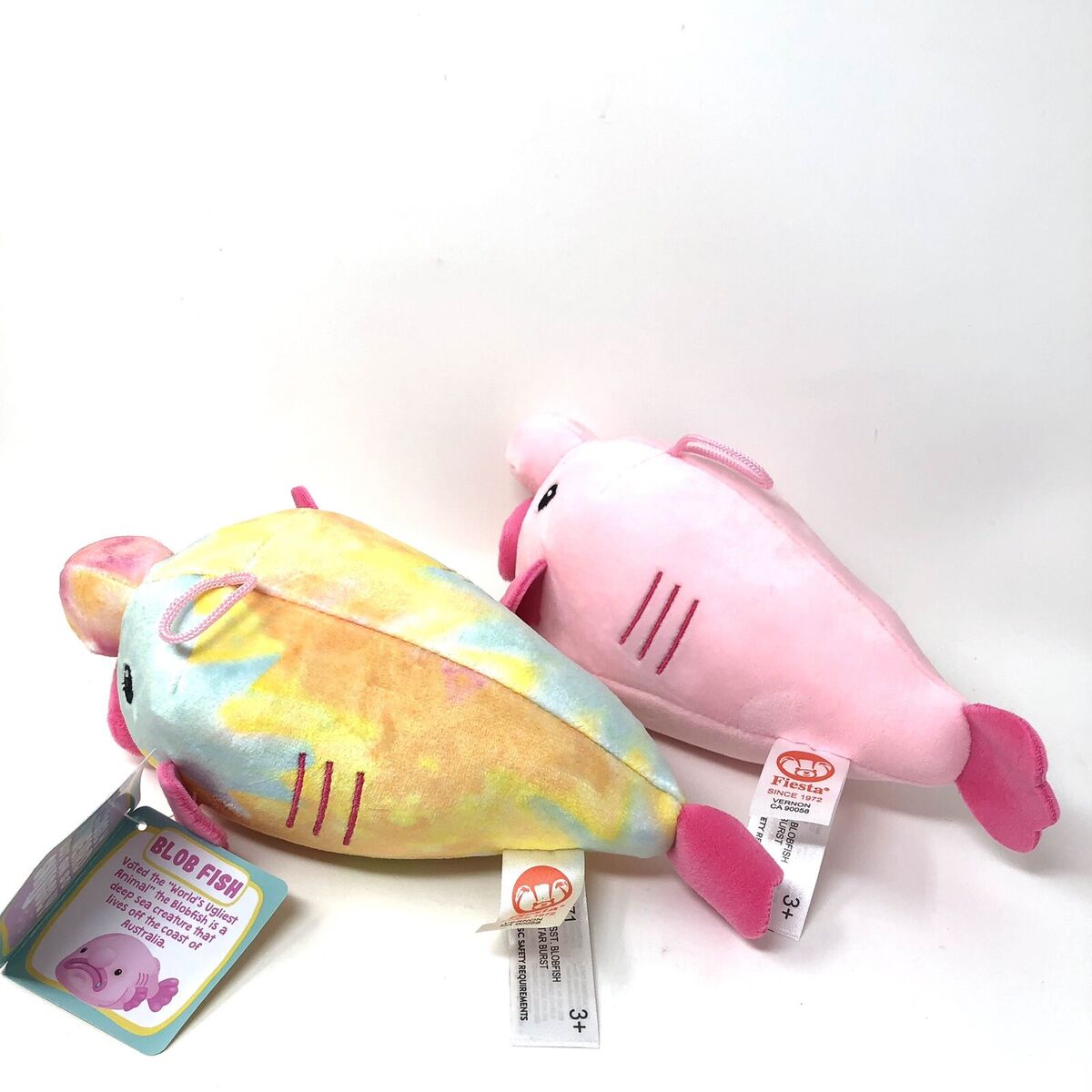 39 Blob Fish Plush - Pink Or Tie Dye