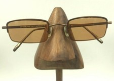 Vintage Boom Atom Episode 2 Bronze Rectangle Half-Rimmed Sunglasses FRAMES ONLY