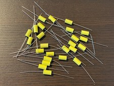 25 New .01 uf 630v Yellow Film Capacitors Guitar Tube Amp Tone Caps 103K Qty Av