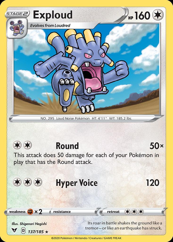 Pokemon Exploud (137/203) Vivid Voltage LP