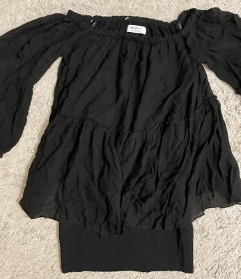bailey 44 off the shoulder dress BAILEY 44 black 3/4 sleeve mid Thigh off shoulder dress small s