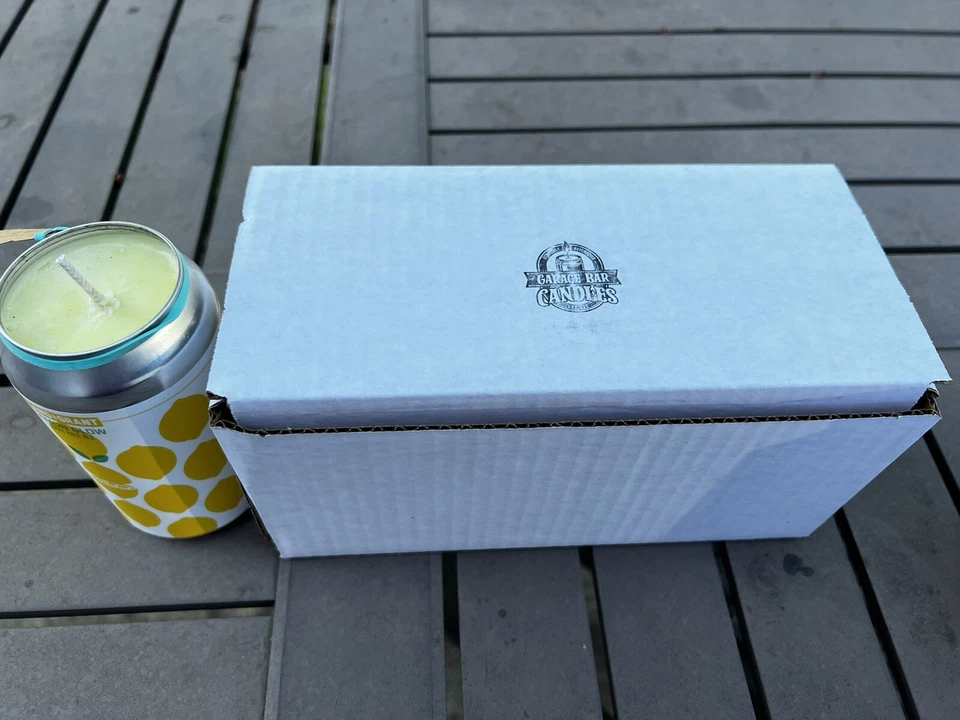 Land Grant Lemon Glow Citronella Beer Can Patio Candle. - Image 3 of 4