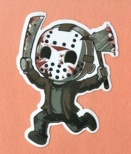 FRIDAY THE 13th STICKERS HORROR gore psycho KILLER Jason Voorees SLASHER classic - Picture 13 of 19