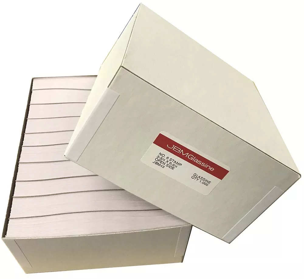 JBM Stamp Glassine Envelopes 6 6 3 4 x 3 3 4 Bulk Box of 1000