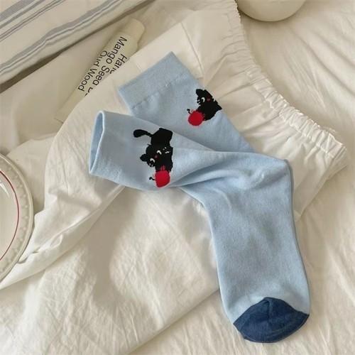 Cotton Striped Socks Breathable Long Socks Casual Women Socks - Zdjęcie 13 z 16
