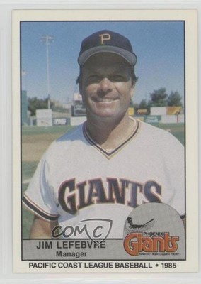1985 Cramer Pacific Coast League Jim Lefebvre #187 0h1