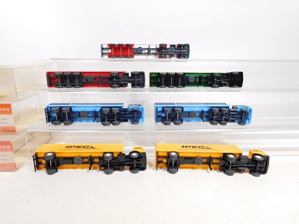 7X Wiking H0 1:87 Sattelzug MB: 515+541+547+Diehl+Dan Air S.G./Mint #DD736-0,5 - Immagine 3 di 4