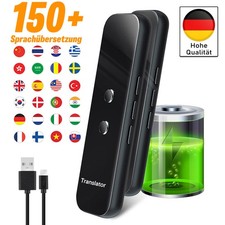 Tragbare Echtzeit-Sprachübersetzer 150 Sprachen Bluetooth Translator. für Reisen