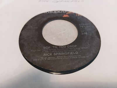Rick Springfield   Bop 'Til You Drop 7'' SINGLE  U.S. IMPORT VERY GOOD 1984