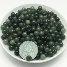 100pcs Natural Grade A Jade Oil Green Jadeite 7.5mm Beads Loose Bead DIY Jewelry