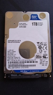 Western Digital WD Blue 1TB SATA 3, 2,5 Zoll Interne Festplatte (WD10SPZX)