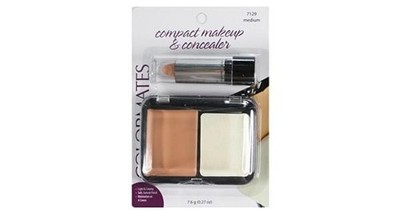 Colormates compact makeup Pressed Powder & Concealer paraben free #7129 Medium