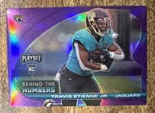 2021  Playoff - Behind the Numbers Travis Etienne #BTN-TET Purple Prizm (RC)