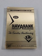 NOS Vintage 1955 Hav-A-Hank Executive Handkerchief White Cotton 16" Square