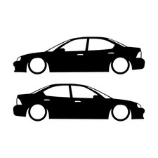Set Of 2 Car Decal Stickers For Dodge Neon 1st Gen 1994-99 Sedan Set Of 2 Car Decal Stickers For Dodge Neon 1st Gen 1994-99 Sedan
