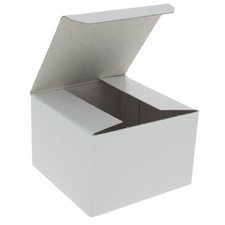 White Glossy Paper Gift Box 3 x 3 x 6 Inches