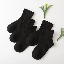 5 Pairs/Lot Children Cotton Socks Boy Girl Baby Fashion Solid Wild Soft Breathab
