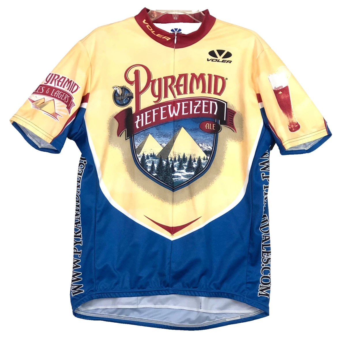 Maillot Cyclisme Vintage Voler – Homme L – Jaune – 3/4 Zip – Fig Newton – Vélo