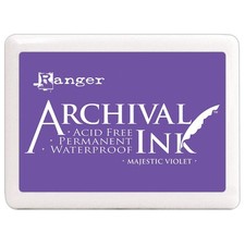 Ranger Archival Jumbo Ink Pad 3-Majestic Violet,Ink Pads