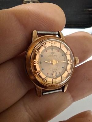 Jovial Swiss Made UHR Mechanik 1960 17 Jewels Gold Plated 321 403 Ref.No