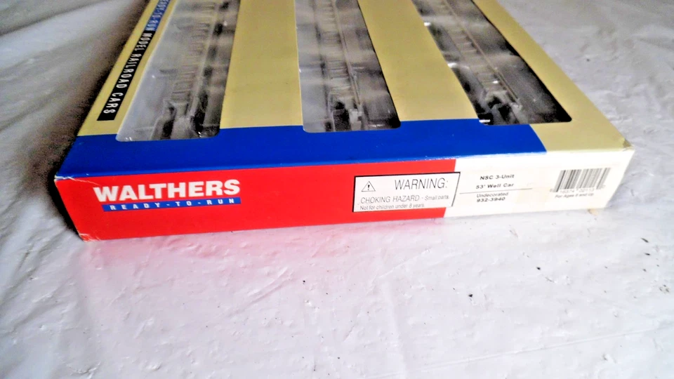 Walthers 932-3940 NSC 3 Unit Ho 53 Well Car Set NIB - Image 3 of 3