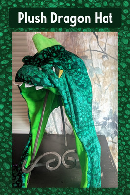 Howl-o-ween Hatchling   Plush Dragon Hat for Spooky Nights & Fiery Flights