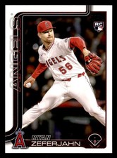 2025 Topps Update #US324 Ryan Zeferjahn Los Angeles Angels RC