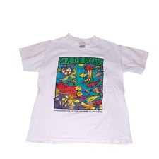 Murina XL White Save The Oceans San Diego Graphic Tee Sea Turtle Otter USA Made