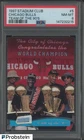 1997 Stadium Club Team Of The 90's #5 Chicago Bulls w/ Michael Jordan HOF PSA 8