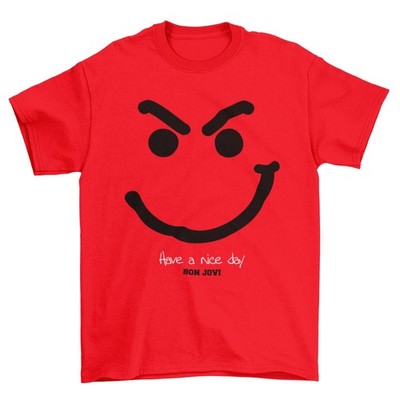 Bon Jovi Have A Nice Day Album T Shirt Red Unisex S-5XL 1S0115