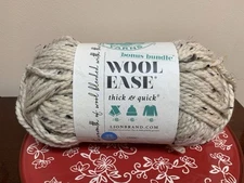 New Lion Brand Wool Ease Roving  Super Bulky Wool Blend Oatmeal C123