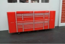 Snap On Tools "Wide Body" Tool Chest Miniature on Casters 1/24 Scale G Scale