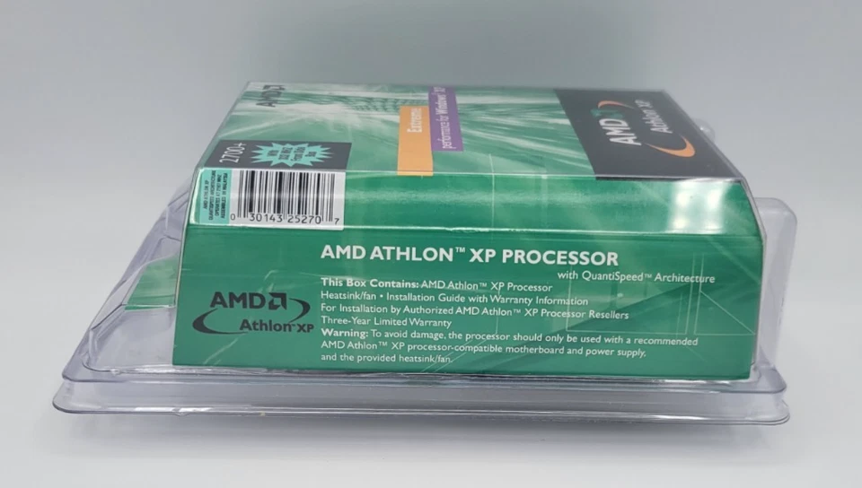AMD Athlon XP 2700+ 2.17GHz AXDA2700DKV3D Processor Factory Sealed NOS - Image 3 of 4