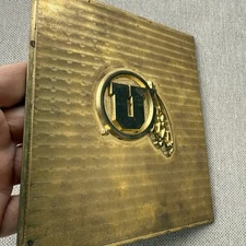 Brass Letterpress Custom Leather Stamp Logo Utes Utah 5 X 5.5”