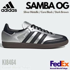 Adidas Originals SAMBA OG Silver Metallic / Core Black KI8464 Unisex shoes NEW
