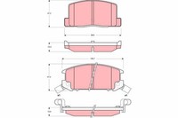 Bremsbelagsatz Scheibenbremse Hinterachse FüR Toyota MR2 I Ii Iii