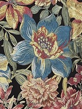 Heavyweight Tapestry Upholstery Fabric Cotton/Rayon Jacobean Floral 56"x56" 3lbs